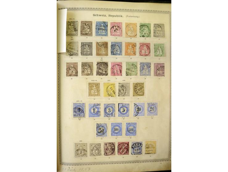 1840/1910, interessante alte Sammlung, dabei Deutsches Reich mit gutem Brustschildteil, Altdeutschland mit vielen besseren We