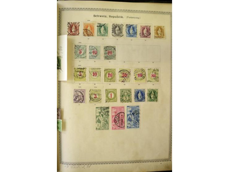 1840/1910, interessante alte Sammlung, dabei Deutsches Reich mit gutem Brustschildteil, Altdeutschland mit vielen besseren We