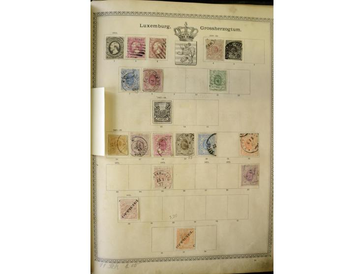 1840/1910, interessante alte Sammlung, dabei Deutsches Reich mit gutem Brustschildteil, Altdeutschland mit vielen besseren We