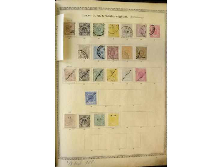 1840/1910, interessante alte Sammlung, dabei Deutsches Reich mit gutem Brustschildteil, Altdeutschland mit vielen besseren We
