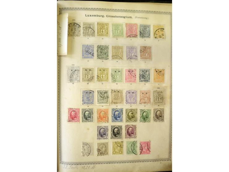 1840/1910, interessante alte Sammlung, dabei Deutsches Reich mit gutem Brustschildteil, Altdeutschland mit vielen besseren We