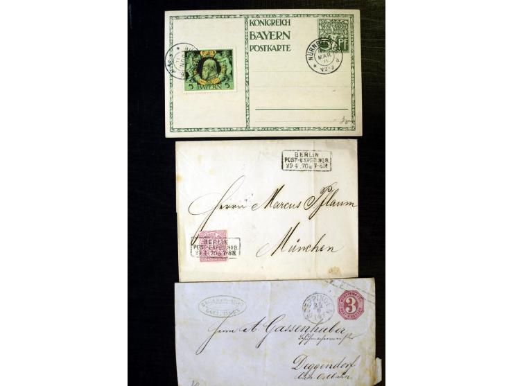 1840/1910, interessante alte Sammlung, dabei Deutsches Reich mit gutem Brustschildteil, Altdeutschland mit vielen besseren We