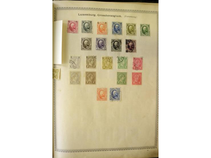 1840/1910, interessante alte Sammlung, dabei Deutsches Reich mit gutem Brustschildteil, Altdeutschland mit vielen besseren We