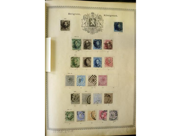 1840/1910, interessante alte Sammlung, dabei Deutsches Reich mit gutem Brustschildteil, Altdeutschland mit vielen besseren We