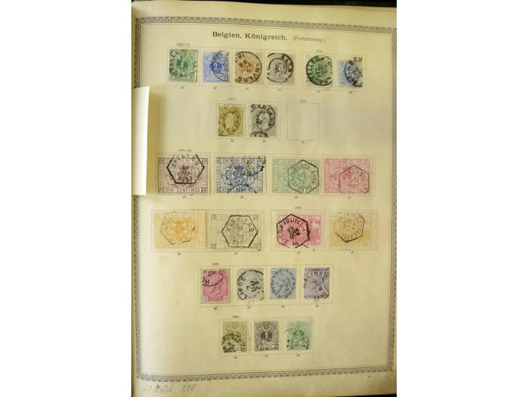 1840/1910, interessante alte Sammlung, dabei Deutsches Reich mit gutem Brustschildteil, Altdeutschland mit vielen besseren We