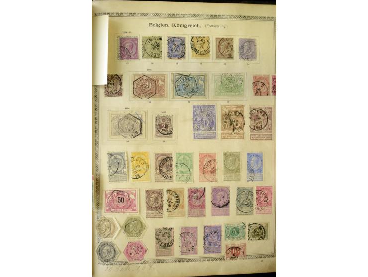 1840/1910, interessante alte Sammlung, dabei Deutsches Reich mit gutem Brustschildteil, Altdeutschland mit vielen besseren We