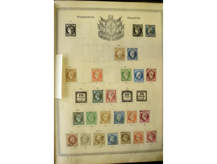 1840/1910, interessante alte Sammlung, dabei Deutsches Reich mit gutem Brustschildteil, Altdeutschland mit vielen besseren We