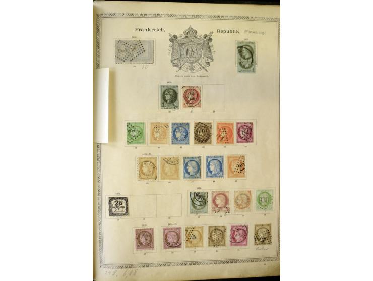 1840/1910, interessante alte Sammlung, dabei Deutsches Reich mit gutem Brustschildteil, Altdeutschland mit vielen besseren We