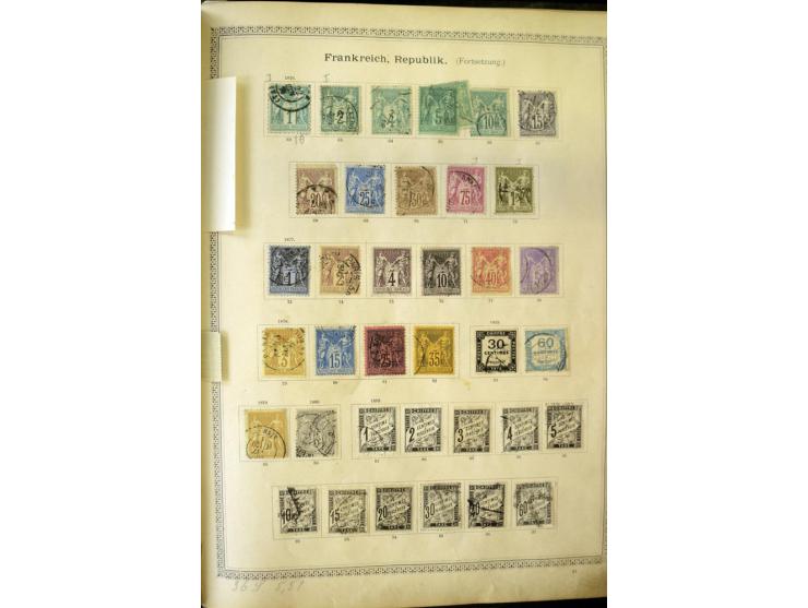 1840/1910, interessante alte Sammlung, dabei Deutsches Reich mit gutem Brustschildteil, Altdeutschland mit vielen besseren We
