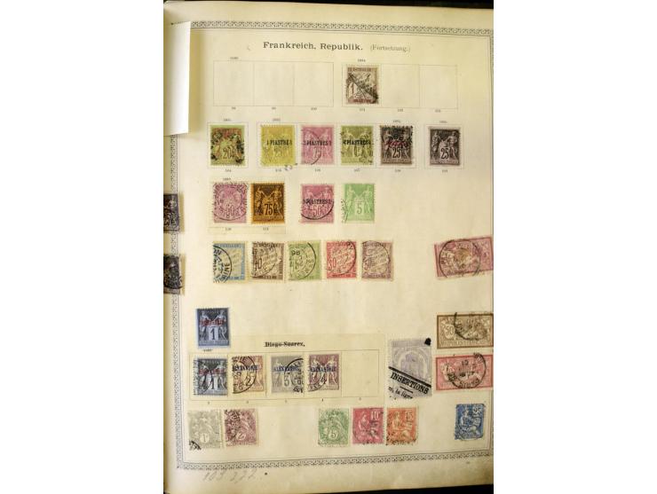 1840/1910, interessante alte Sammlung, dabei Deutsches Reich mit gutem Brustschildteil, Altdeutschland mit vielen besseren We