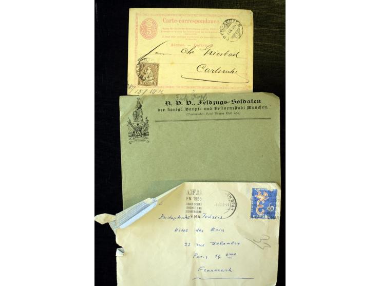 1840/1910, interessante alte Sammlung, dabei Deutsches Reich mit gutem Brustschildteil, Altdeutschland mit vielen besseren We