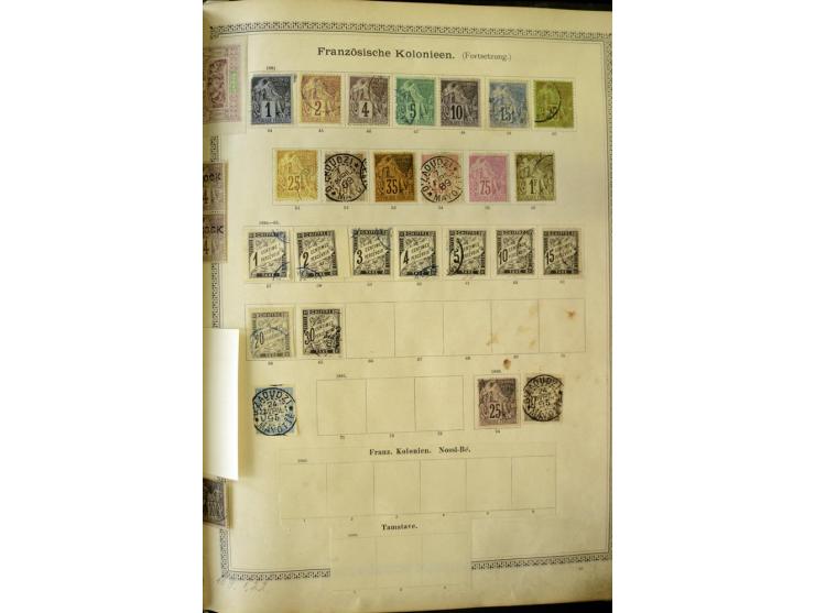 1840/1910, interessante alte Sammlung, dabei Deutsches Reich mit gutem Brustschildteil, Altdeutschland mit vielen besseren We