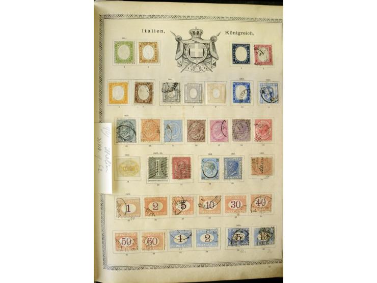 1840/1910, interessante alte Sammlung, dabei Deutsches Reich mit gutem Brustschildteil, Altdeutschland mit vielen besseren We