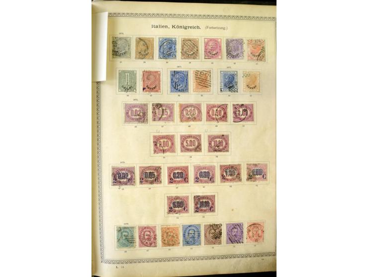 1840/1910, interessante alte Sammlung, dabei Deutsches Reich mit gutem Brustschildteil, Altdeutschland mit vielen besseren We