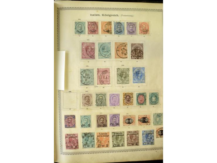 1840/1910, interessante alte Sammlung, dabei Deutsches Reich mit gutem Brustschildteil, Altdeutschland mit vielen besseren We