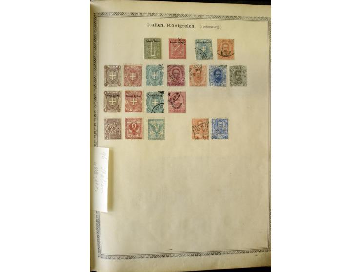 1840/1910, interessante alte Sammlung, dabei Deutsches Reich mit gutem Brustschildteil, Altdeutschland mit vielen besseren We