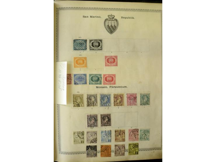 1840/1910, interessante alte Sammlung, dabei Deutsches Reich mit gutem Brustschildteil, Altdeutschland mit vielen besseren We