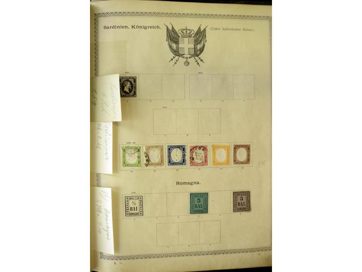 1840/1910, interessante alte Sammlung, dabei Deutsches Reich mit gutem Brustschildteil, Altdeutschland mit vielen besseren We