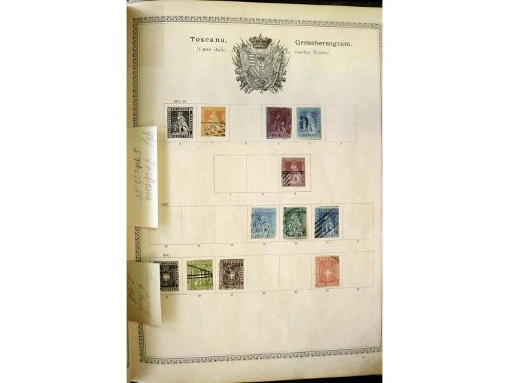 1840/1910, interessante alte Sammlung, dabei Deutsches Reich mit gutem Brustschildteil, Altdeutschland mit vielen besseren We