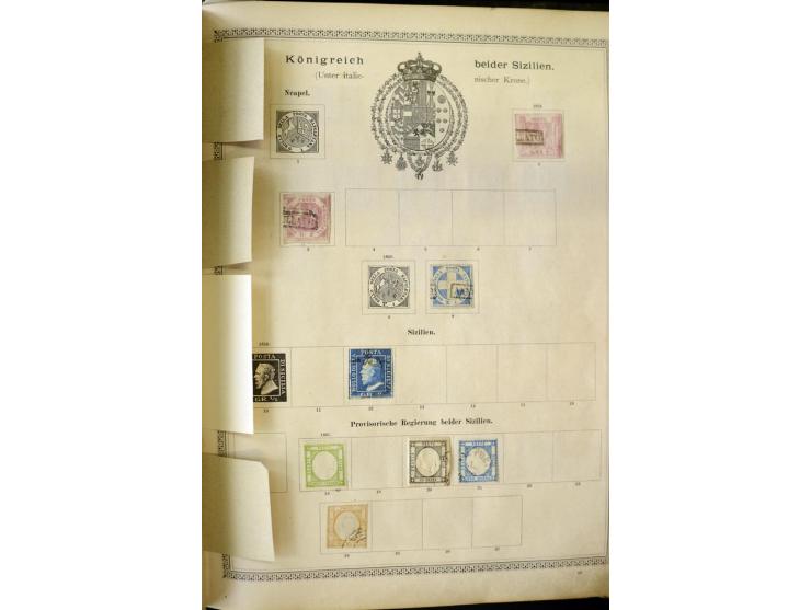1840/1910, interessante alte Sammlung, dabei Deutsches Reich mit gutem Brustschildteil, Altdeutschland mit vielen besseren We