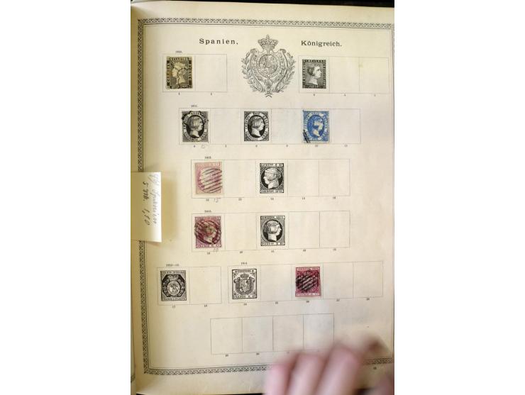 1840/1910, interessante alte Sammlung, dabei Deutsches Reich mit gutem Brustschildteil, Altdeutschland mit vielen besseren We