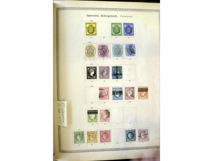 1840/1910, interessante alte Sammlung, dabei Deutsches Reich mit gutem Brustschildteil, Altdeutschland mit vielen besseren We