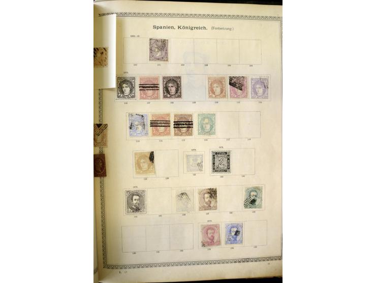 1840/1910, interessante alte Sammlung, dabei Deutsches Reich mit gutem Brustschildteil, Altdeutschland mit vielen besseren We