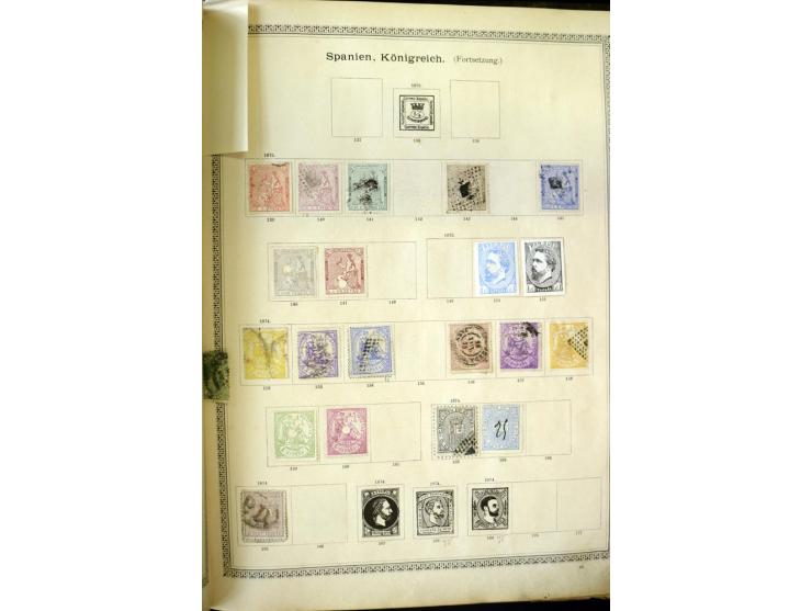 1840/1910, interessante alte Sammlung, dabei Deutsches Reich mit gutem Brustschildteil, Altdeutschland mit vielen besseren We