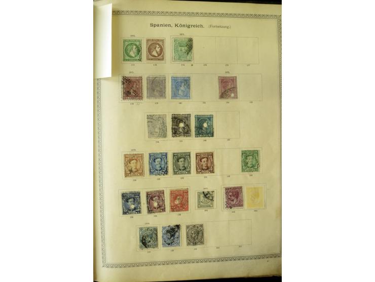1840/1910, interessante alte Sammlung, dabei Deutsches Reich mit gutem Brustschildteil, Altdeutschland mit vielen besseren We