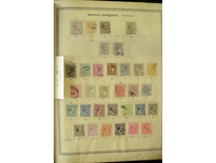 1840/1910, interessante alte Sammlung, dabei Deutsches Reich mit gutem Brustschildteil, Altdeutschland mit vielen besseren We