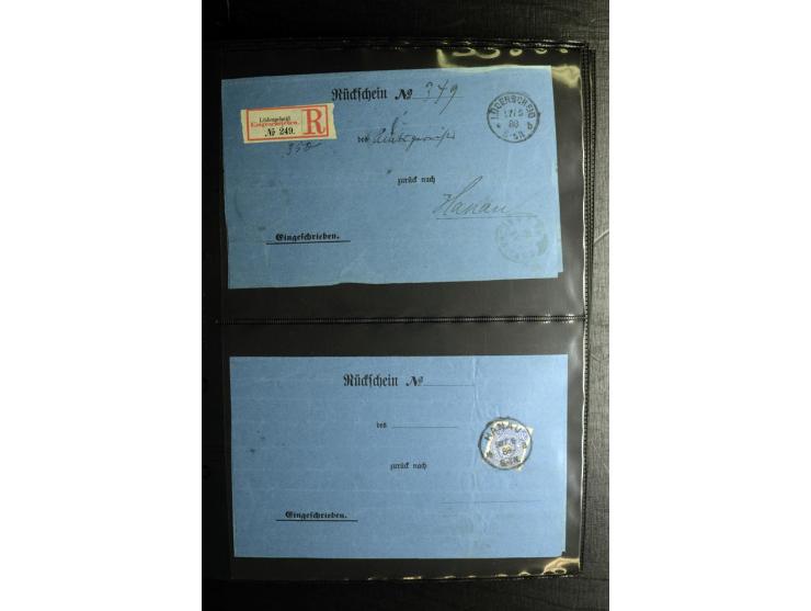 1850/1946 (ca.), über 100 Briefe und Karten mit diversen interessanten Stücken, dabei ILA-Karte, viele Nachporto-Belege, Belg