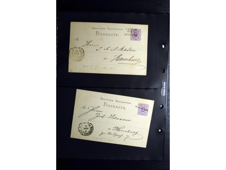 1850/1946 (ca.), über 100 Briefe und Karten mit diversen interessanten Stücken, dabei ILA-Karte, viele Nachporto-Belege, Belg