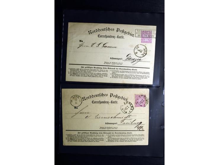1850/1946 (ca.), über 100 Briefe und Karten mit diversen interessanten Stücken, dabei ILA-Karte, viele Nachporto-Belege, Belg