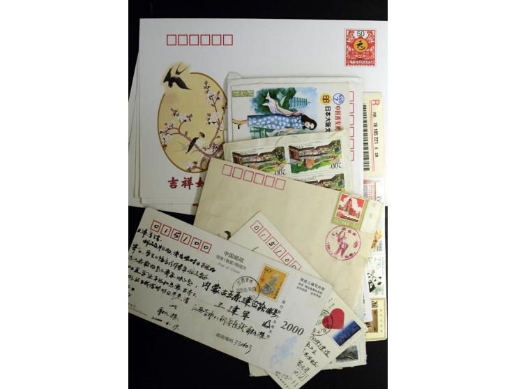 1850/1990 (ca.), interessanter Posten Briefe, Karten und Ganzsachen, dabei Altdeutschland, China, Israel etc.