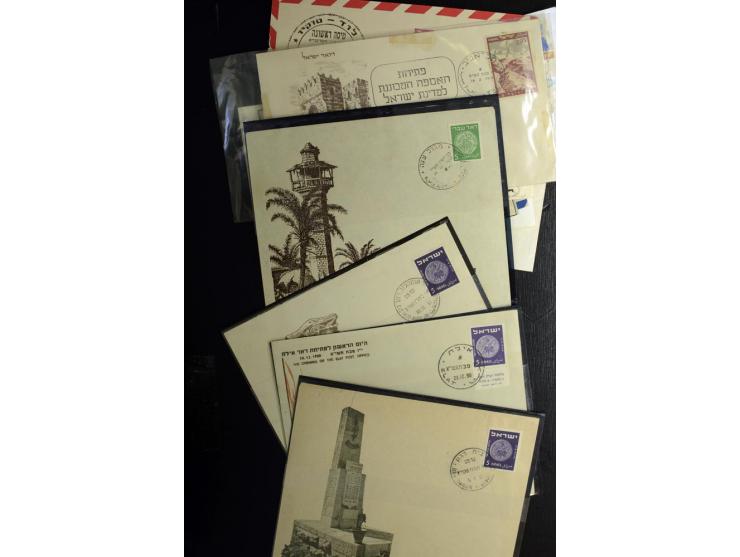 1850/1990 (ca.), interessanter Posten Briefe, Karten und Ganzsachen, dabei Altdeutschland, China, Israel etc.
