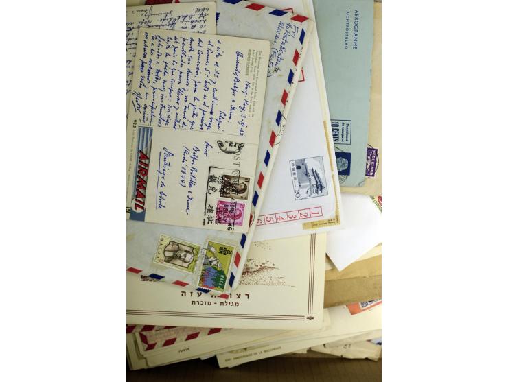 1850/1990 (ca.), interessanter Posten Briefe, Karten und Ganzsachen, dabei Altdeutschland, China, Israel etc.