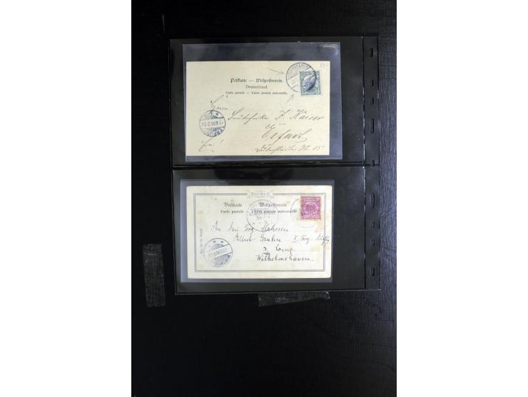 1854/1950 (ca.), rund 70 Briefe und Karten mit diversen interessanten Stücken, dabei gute Zeppelin-Belege, schöner Braunschwe
