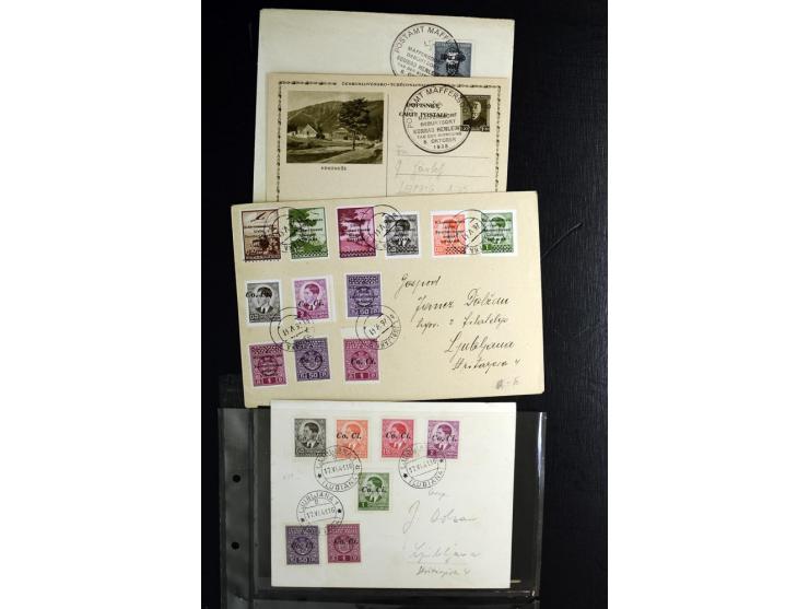 1854/1950 (ca.), rund 70 Briefe und Karten mit diversen interessanten Stücken, dabei gute Zeppelin-Belege, schöner Braunschwe