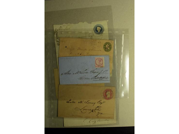 1859/1870, kleine Partie fast 30 Briefen und Ganzachen, dabei Mexiko mit 9 frühen Ausgaben, Peru mit Auslandsfrankatur 1870 u