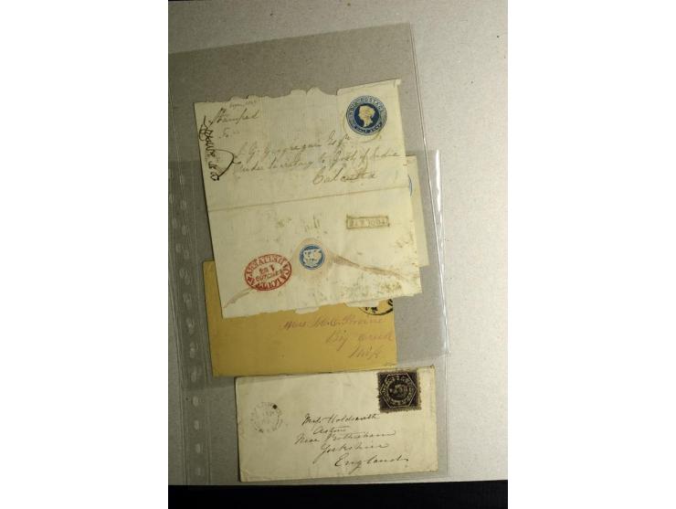 1859/1870, kleine Partie fast 30 Briefen und Ganzachen, dabei Mexiko mit 9 frühen Ausgaben, Peru mit Auslandsfrankatur 1870 u