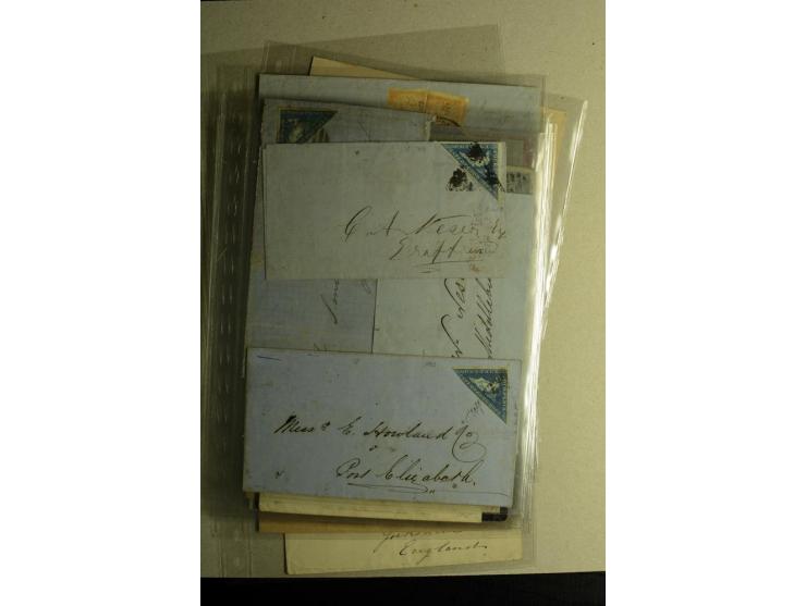 1859/1870, kleine Partie fast 30 Briefen und Ganzachen, dabei Mexiko mit 9 frühen Ausgaben, Peru mit Auslandsfrankatur 1870 u