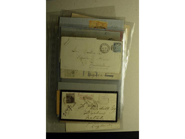 1859/1870, kleine Partie fast 30 Briefen und Ganzachen, dabei Mexiko mit 9 frühen Ausgaben, Peru mit Auslandsfrankatur 1870 u