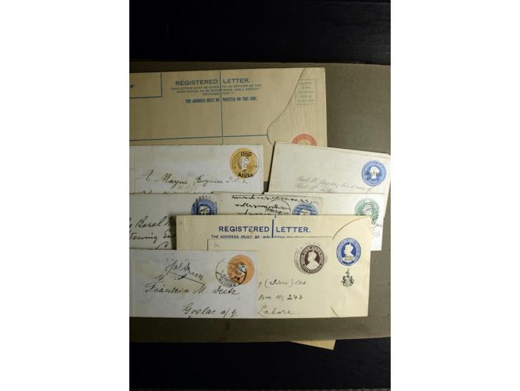 1880/1940 (ca.), großes altes Album mit einigen hundert ungebrauchten und gestempelten Ganzsachen, Schwerpunkt Südamerika mit