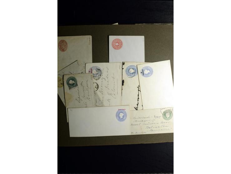 1880/1940 (ca.), großes altes Album mit einigen hundert ungebrauchten und gestempelten Ganzsachen, Schwerpunkt Südamerika mit