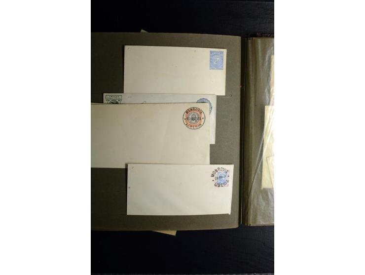 1880/1940 (ca.), großes altes Album mit einigen hundert ungebrauchten und gestempelten Ganzsachen, Schwerpunkt Südamerika mit