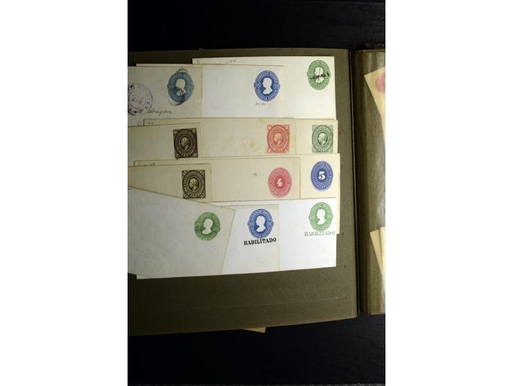 1880/1940 (ca.), großes altes Album mit einigen hundert ungebrauchten und gestempelten Ganzsachen, Schwerpunkt Südamerika mit