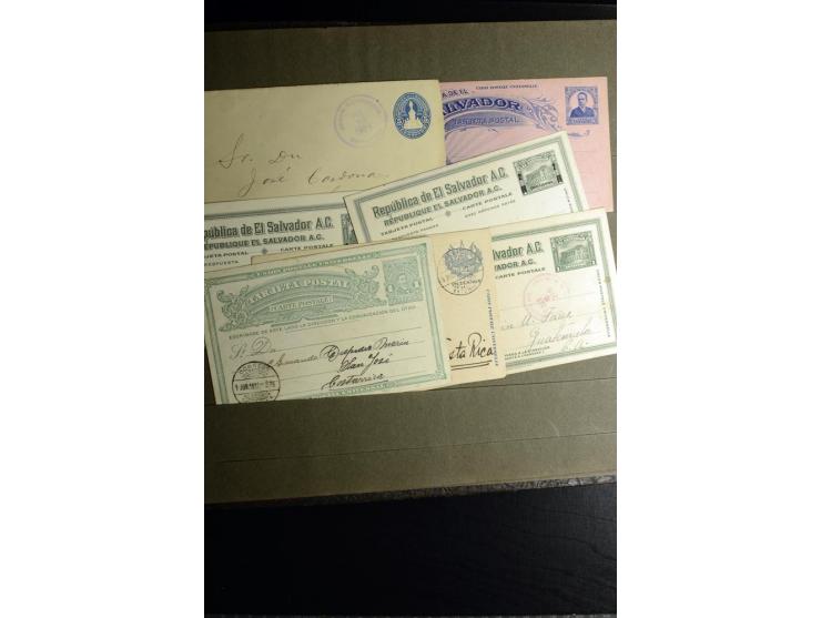 1880/1940 (ca.), großes altes Album mit einigen hundert ungebrauchten und gestempelten Ganzsachen, Schwerpunkt Südamerika mit