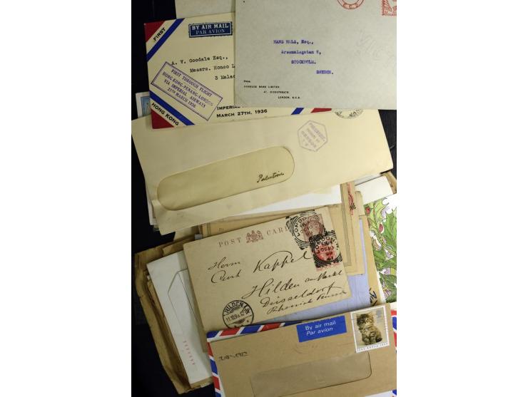1880/1970 (ca.), interessanter Posten Britische Kolonien inkl. Australien und Gebiete sowie USA/UNO mit ca. 320 Briefen, Kart