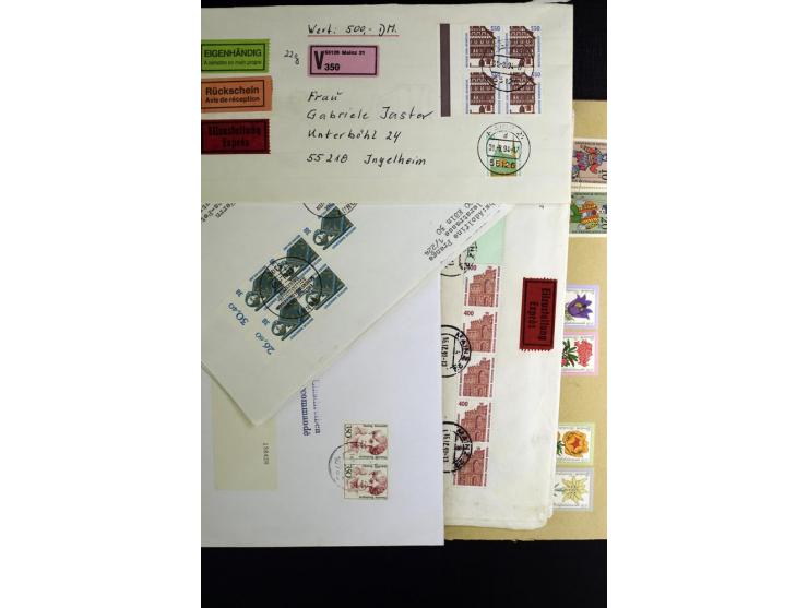 1914/1980, Posten mit meist modernen FDC, meist Deutschland mit viel DDR, dabei aber auch bessere ältere Belege, u.a. Bund Ba