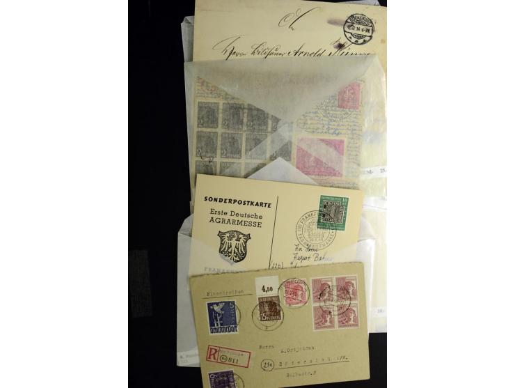 1914/1980, Posten mit meist modernen FDC, meist Deutschland mit viel DDR, dabei aber auch bessere ältere Belege, u.a. Bund Ba